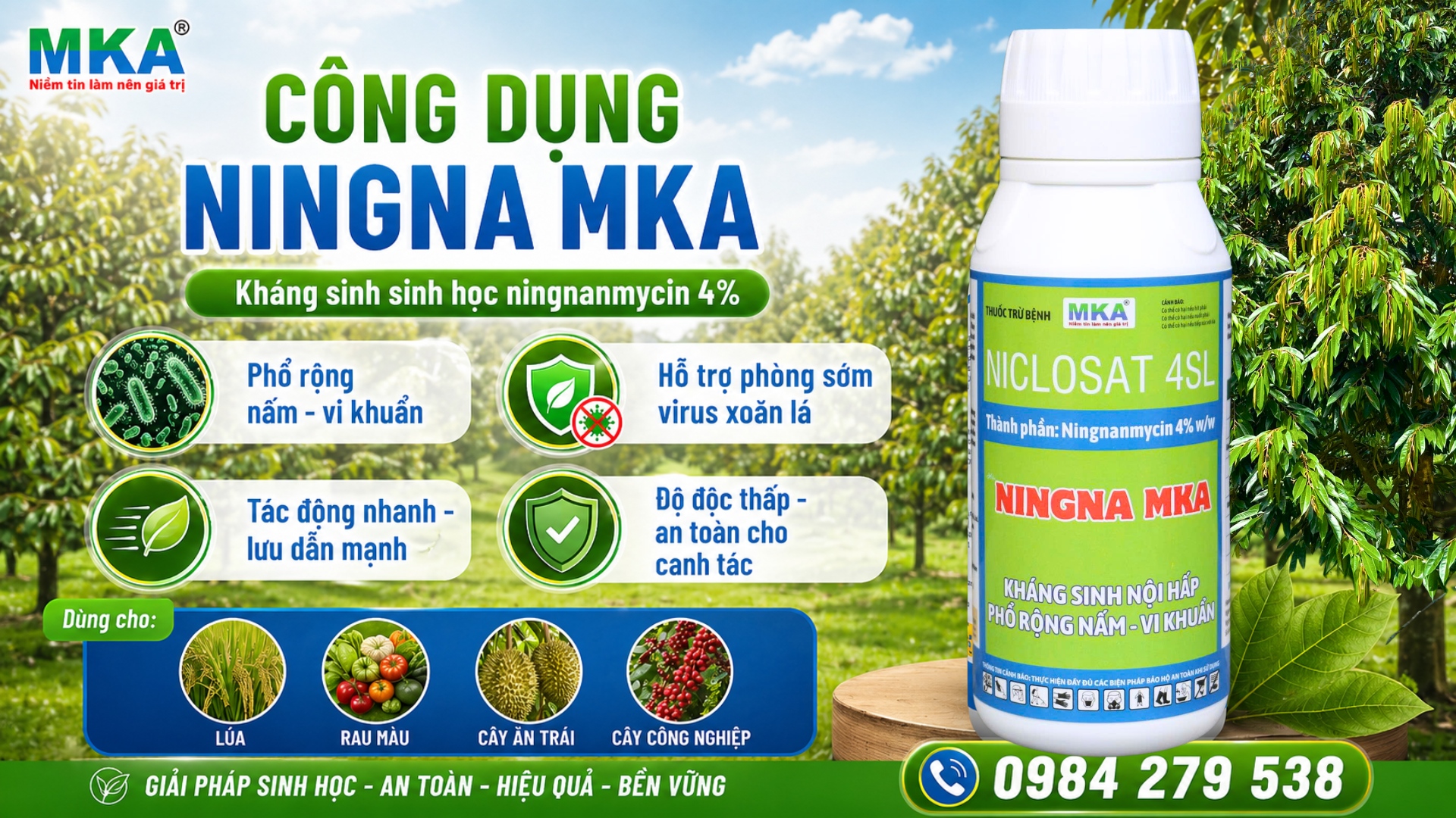 công dụng thuốc vi khuẩn ningna MKA kháng sinh ningnanmycin